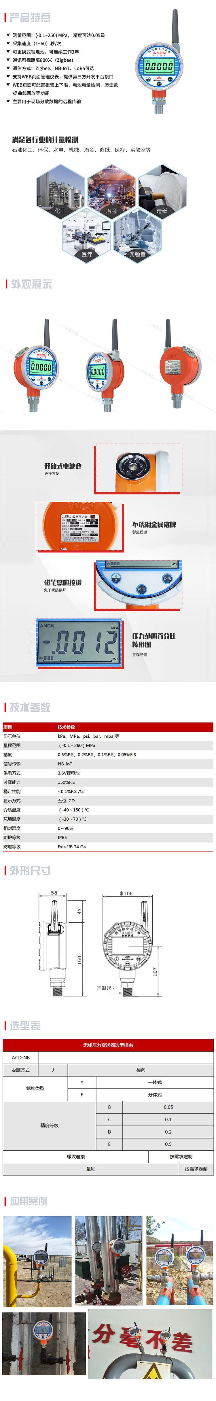 無線壓力變送器